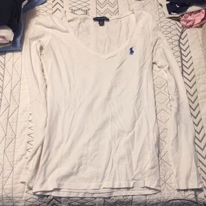 long sleeve ralph lauren v neck.